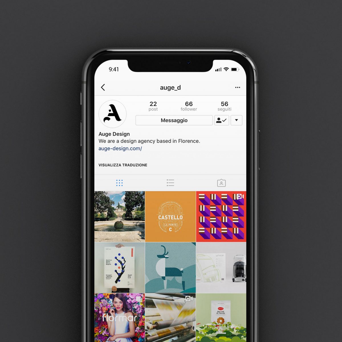 Auge Design lands on Instagram. Follow us!